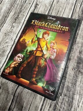 Disney The Black Cauldron DVD 25th Anniversary Good Condition Minor Wear as Show